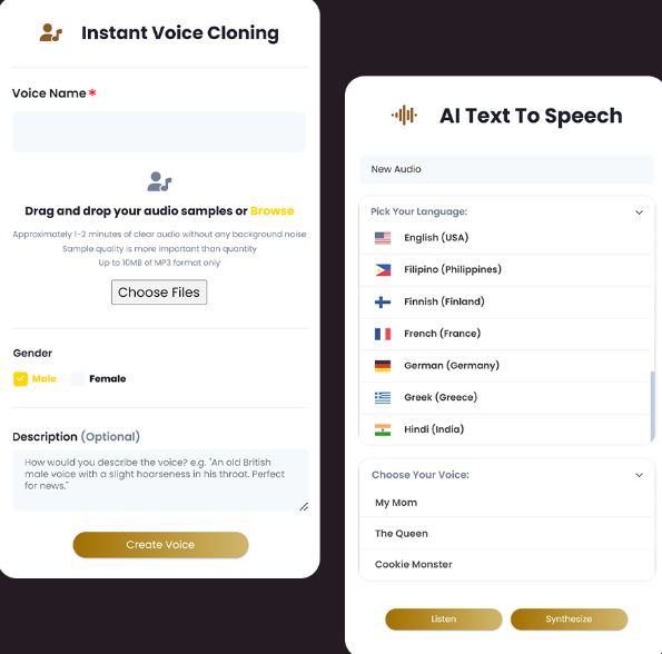 AI Instant Voice Cloning